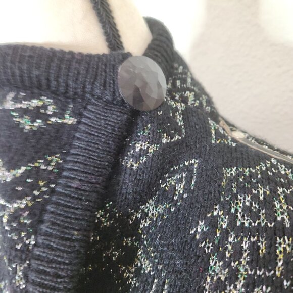 Vintage Knit Long Cardigan with Cut Out Back from Vasginie - Picture 9 of 12